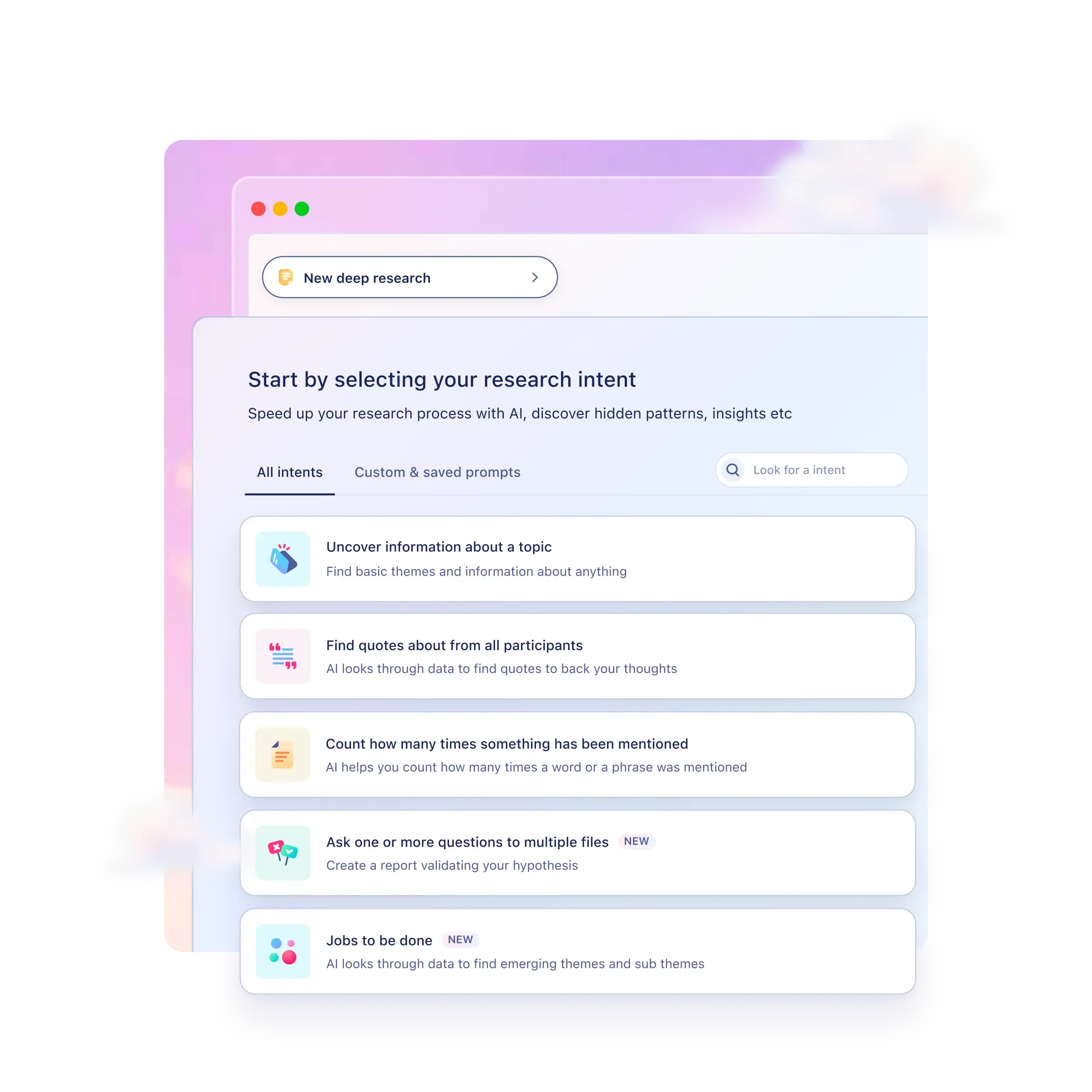 pre-built analysis templates to generate quicker, in-depth reports