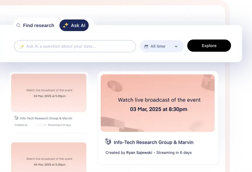 searching for published insights