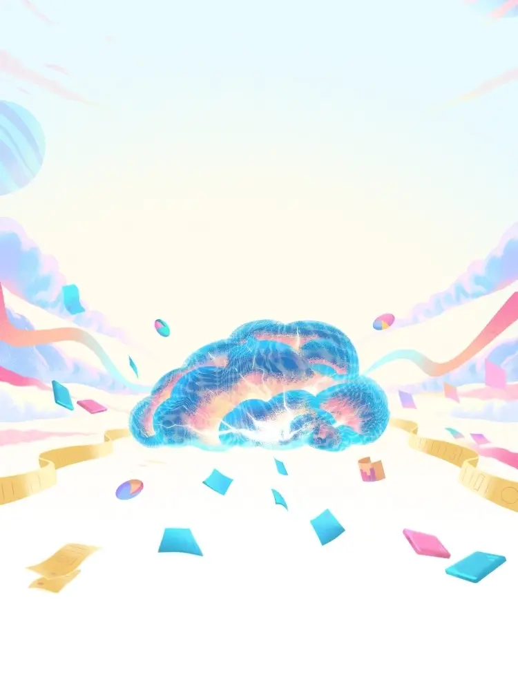 cloud burst of research data and analysis