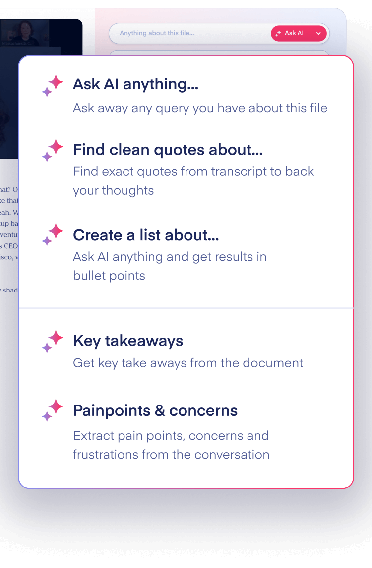 ask ai functionality on individual files