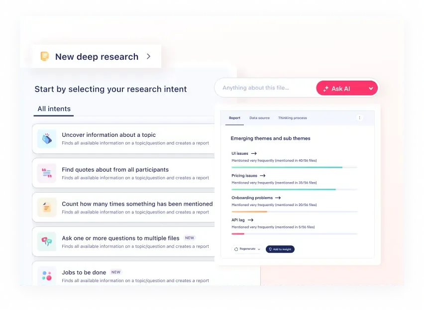 built-in ai analysis surfacing detailed insights